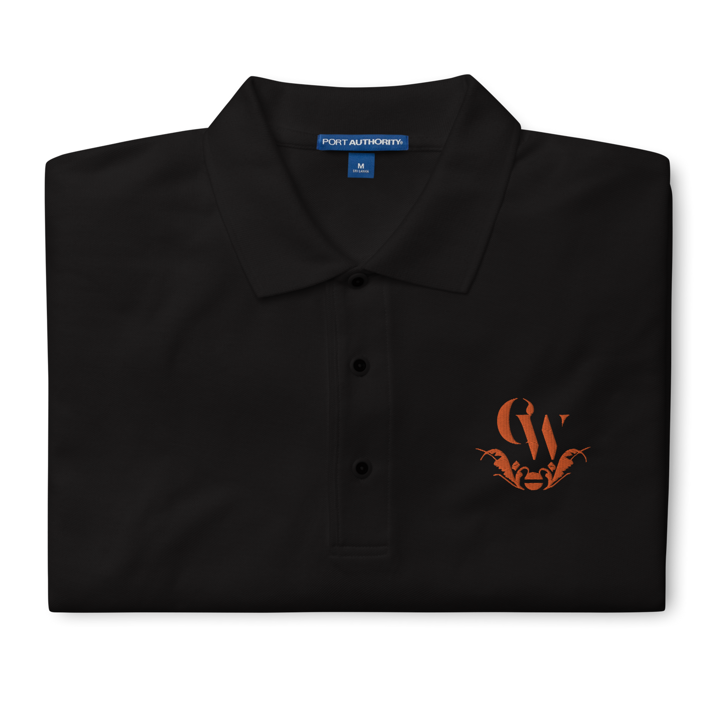 C/W POLO BLACK ORANGE