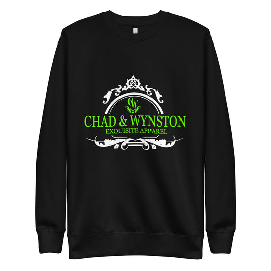 CHAD & WYNSTON SWEATSHIRT BLACK / GREEN